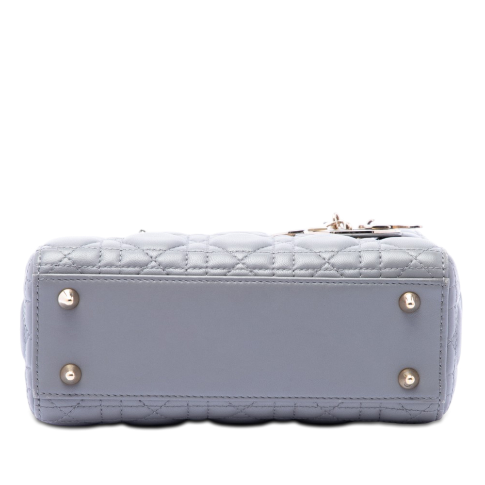 Pre-Loved Dior Small Lambskin Cannage My ABCDior Lady Dior - Picture 3 of 6